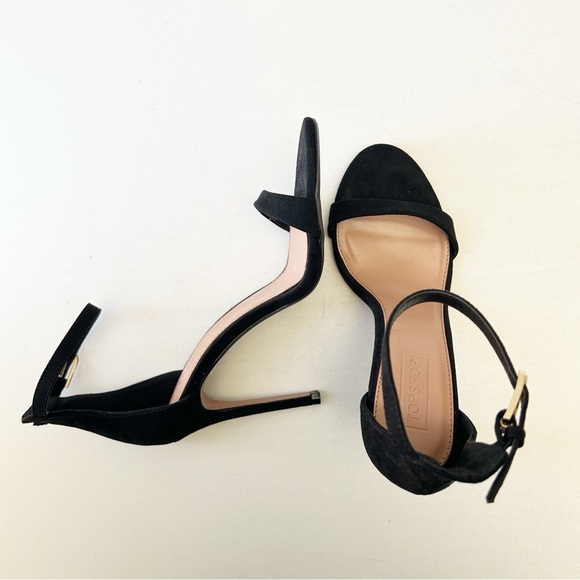 Topshop Black Ankle Strap High Heels Elegant Stilettos Sandals Size 7.5 UNWORN - Picture 9 of 15